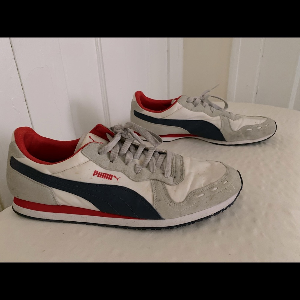 Puma size 13 Navy/Red/White